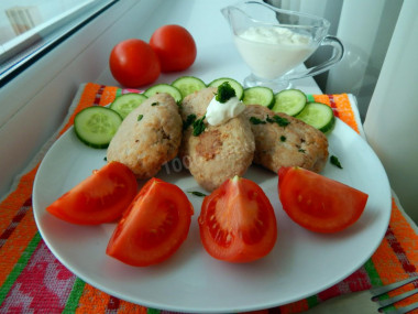 Fish cutlets without eggs