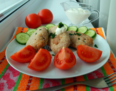 Fish cutlets without eggs