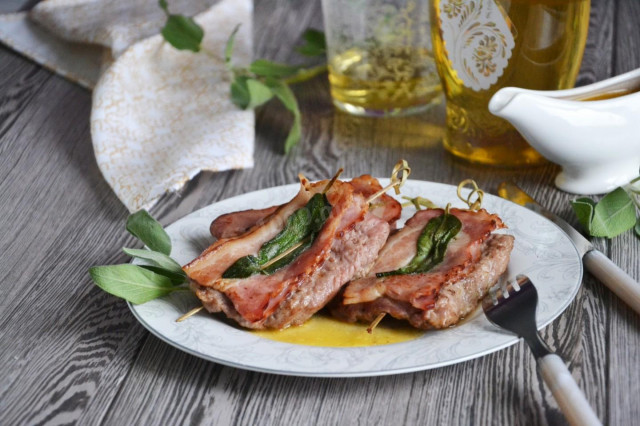 Roman beef Saltimbocca