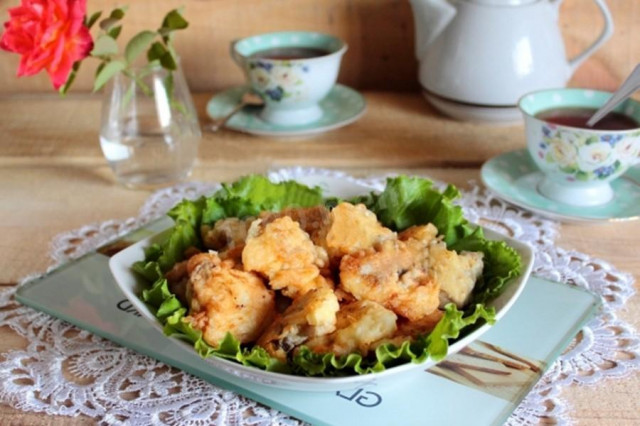 Mushrooms in batter