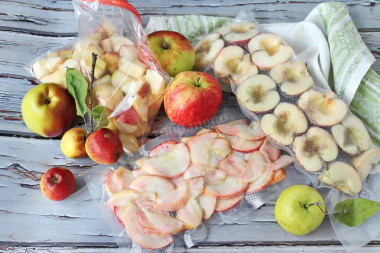 How to freeze apples for winter