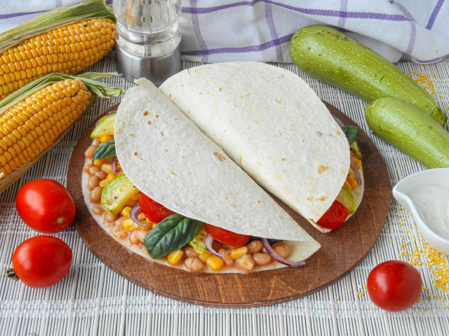 Tortilla with vegetables