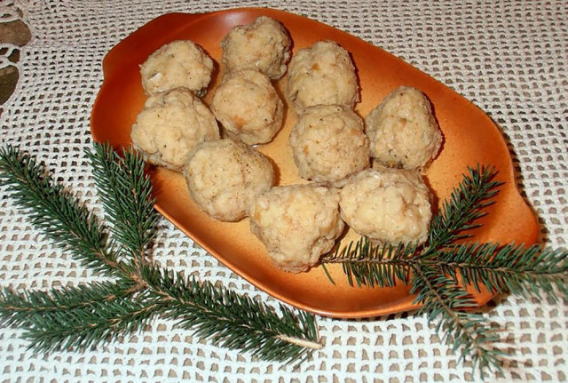 Fish cutlets with cottage cheese in the oven