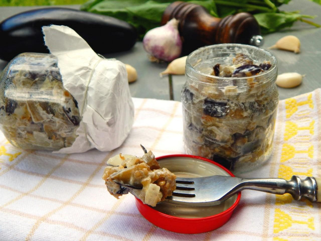 Eggplant with mayonnaise for winter