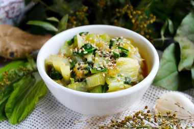 Warm Bok Choy salad