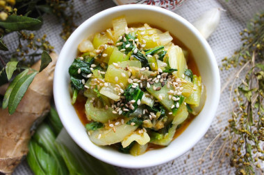 Warm Bok Choy salad