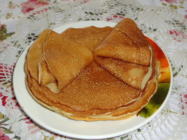 Thick milk pancakes