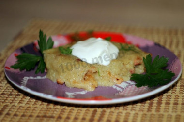 Potato dough in the oven