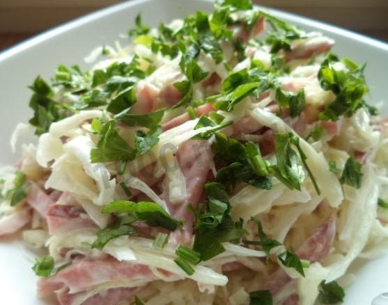 Cabbage salad Tenderness