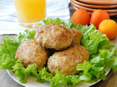 Zucchini cutlets with minced meat