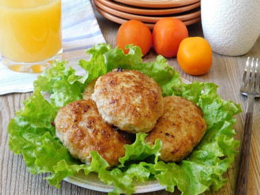 Zucchini cutlets with minced meat