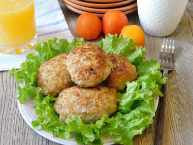 Zucchini cutlets with minced meat