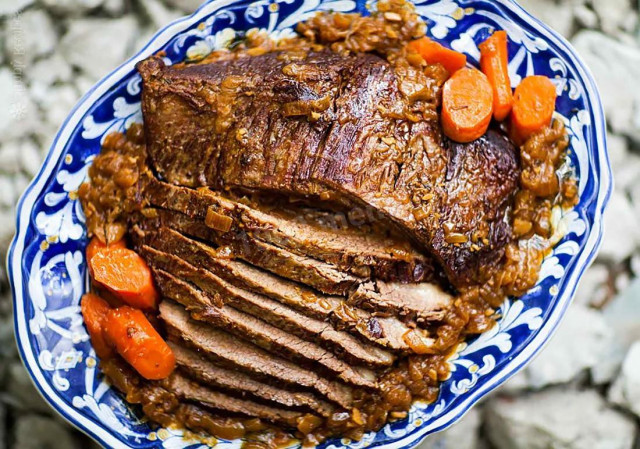 Beef brisket in the oven