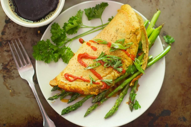 Chickpea flour omelet