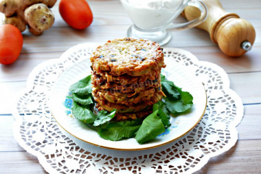 Jerusalem artichoke pancakes