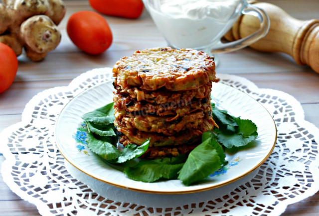 Jerusalem artichoke pancakes