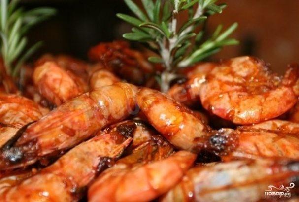 Shrimp with rosemary