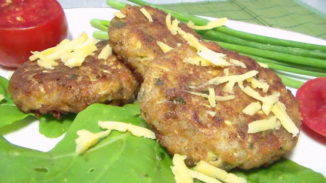 Vegetable balls from zucchini