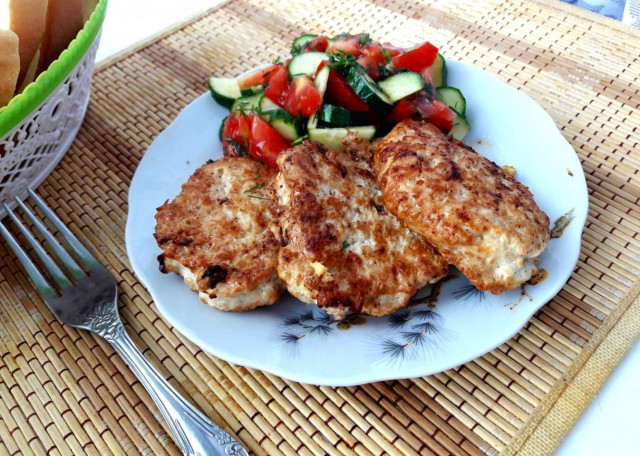 Chicken cutlets with milk