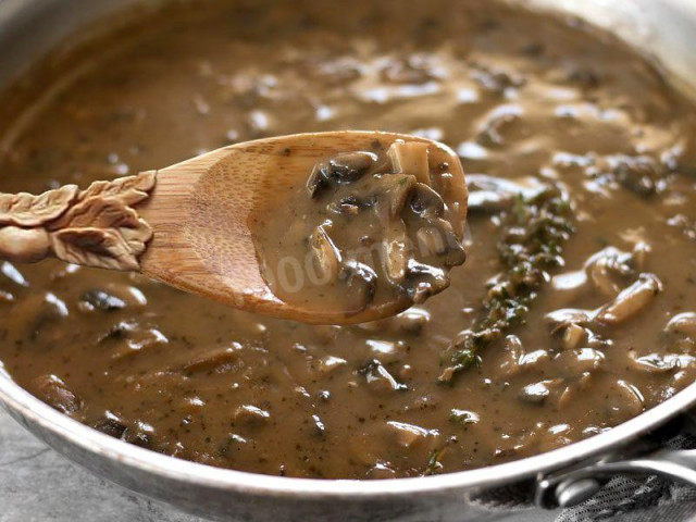 Lean mushroom gravy