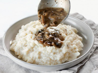 Lean mushroom gravy