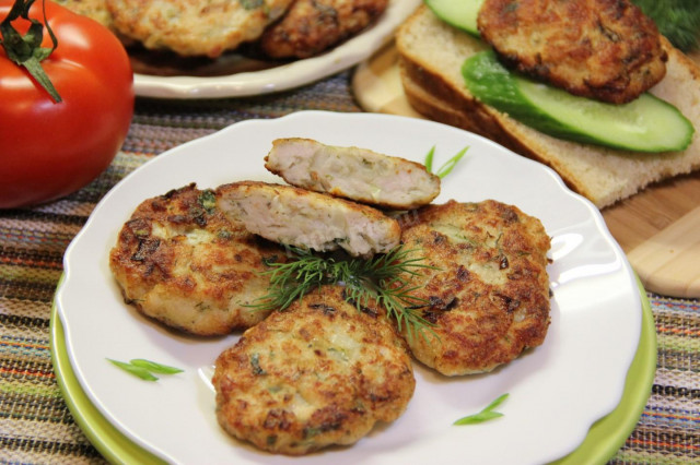 Chopped chicken cutlets