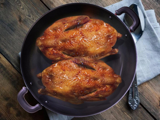 Grouse baked in the oven