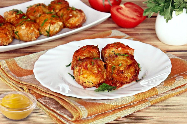 Minced fish meatballs