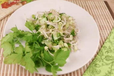 Sprouted masha salad in Korean