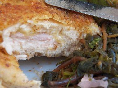 Cordon bleu of chicken breast