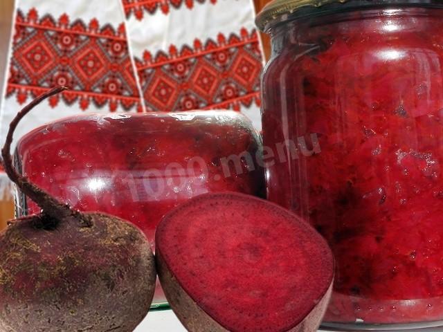 Preparation of borscht dressing for winter