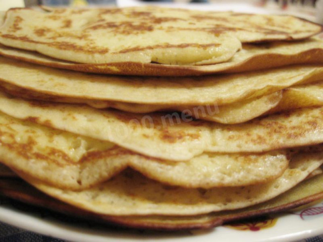 Pancakes made from wheat and corn flour