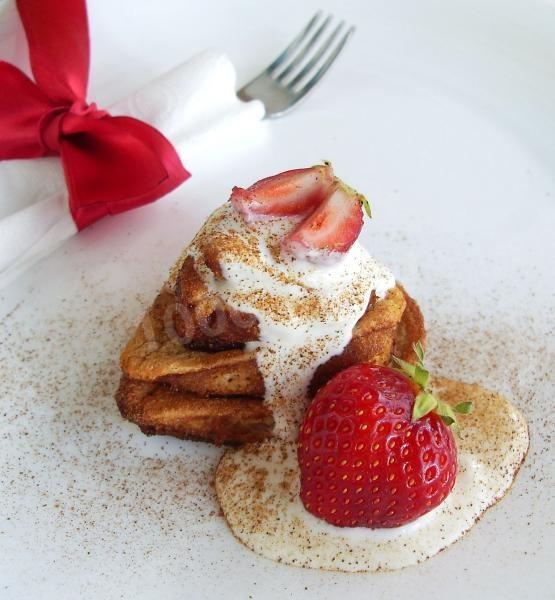 Sweet Strawberry omelet dessert