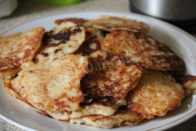 Cabbage pancakes on kefir