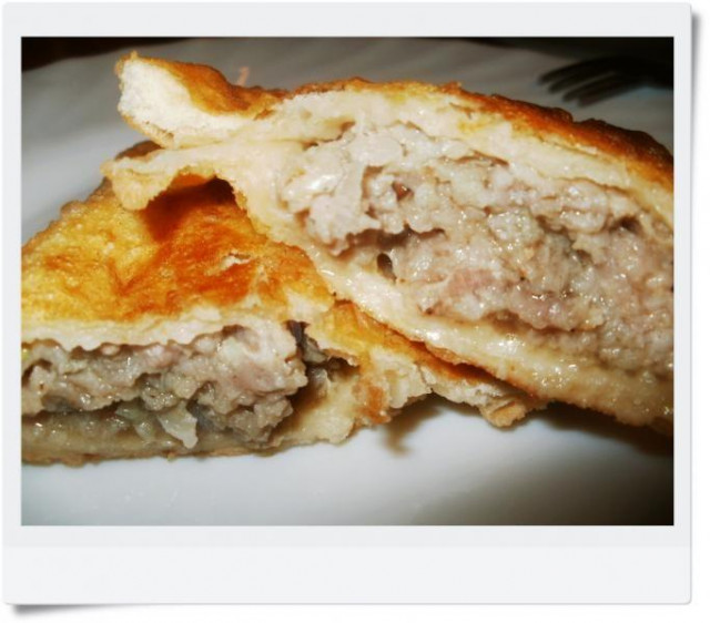 Chebureks of three types of meat