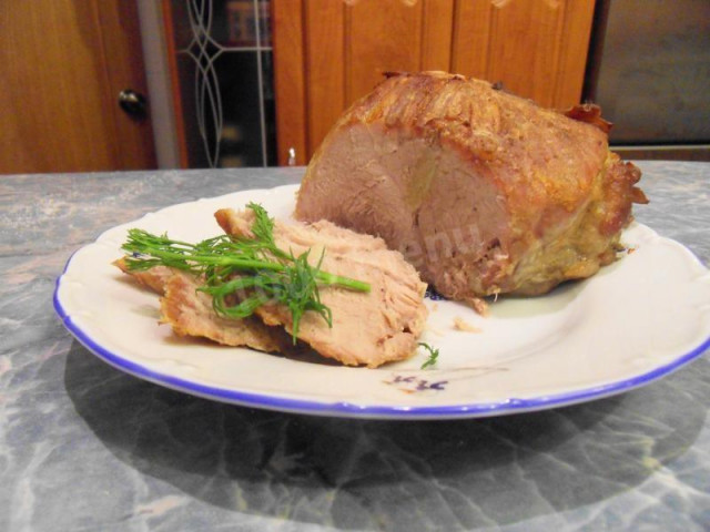 Baked pork