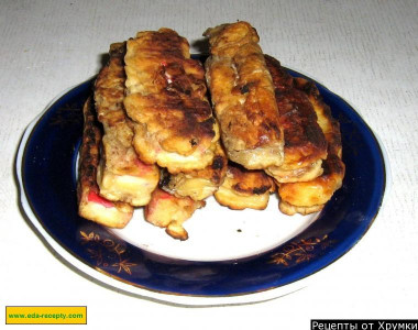 Crab sticks in beer batter