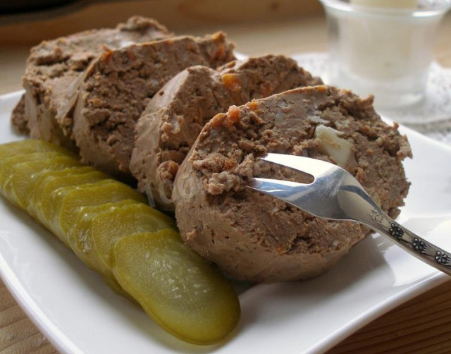 Homemade pate liver