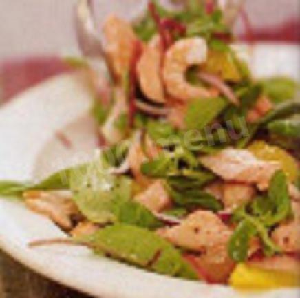 Salmon with honey dressing