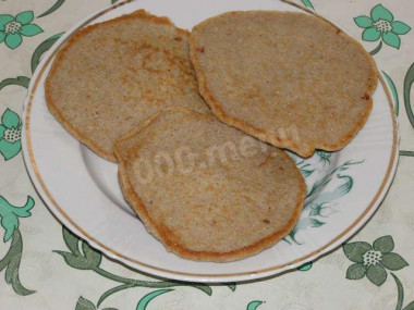 Buckwheat custard pancakes with yeast and milk