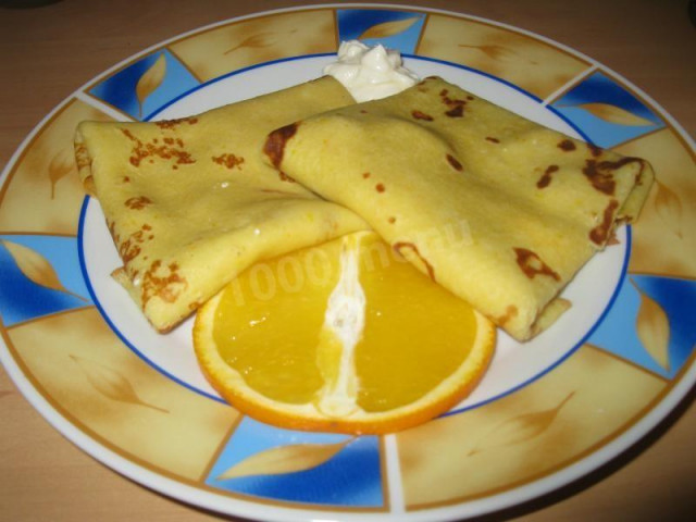 Orange pancakes