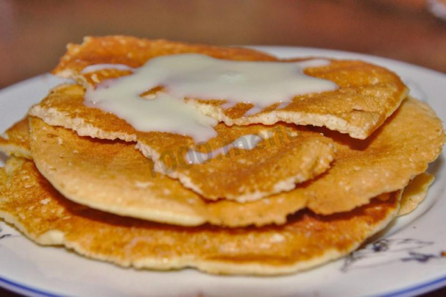 Fried waffles in butter