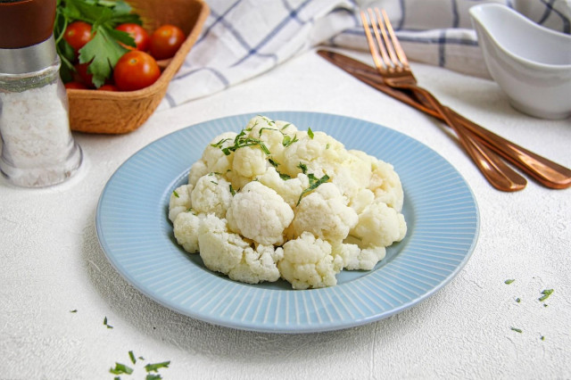 Boiled cauliflower