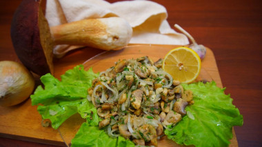 Fried mushrooms with maggi seasoning