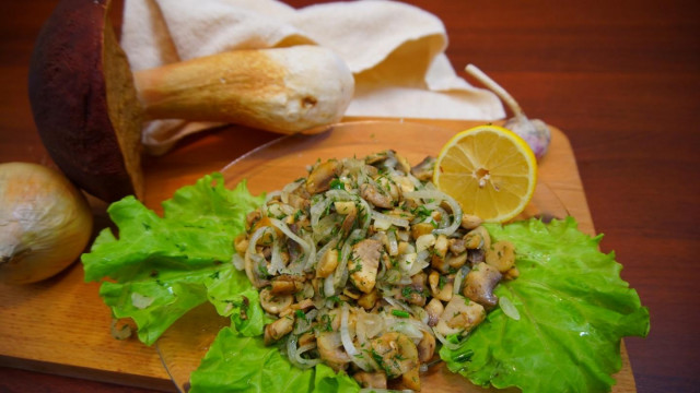 Fried mushrooms with maggi seasoning