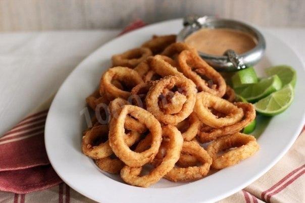 Fried squid rings