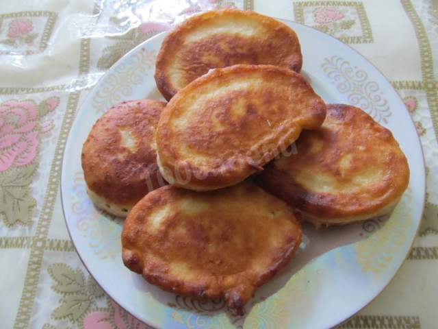 Fluffy sour cream pancakes with soda