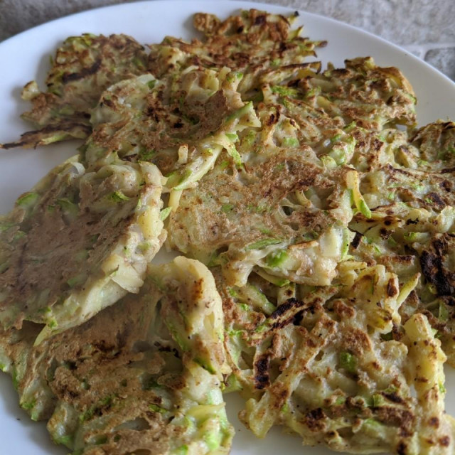 Squash and potato pancakes