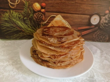 Lean pancakes with applesauce