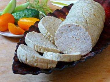 Boiled chicken sausage